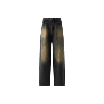 Organic Emotion Jeans Unisex Mud Dyed Yellow