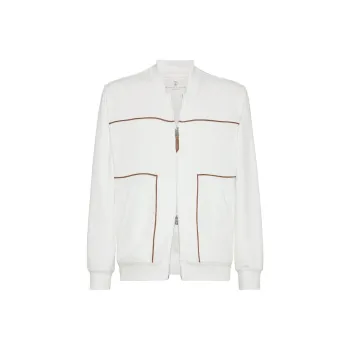 Brunello Cucinelli Long Sleeved Zipped Sweatshirt