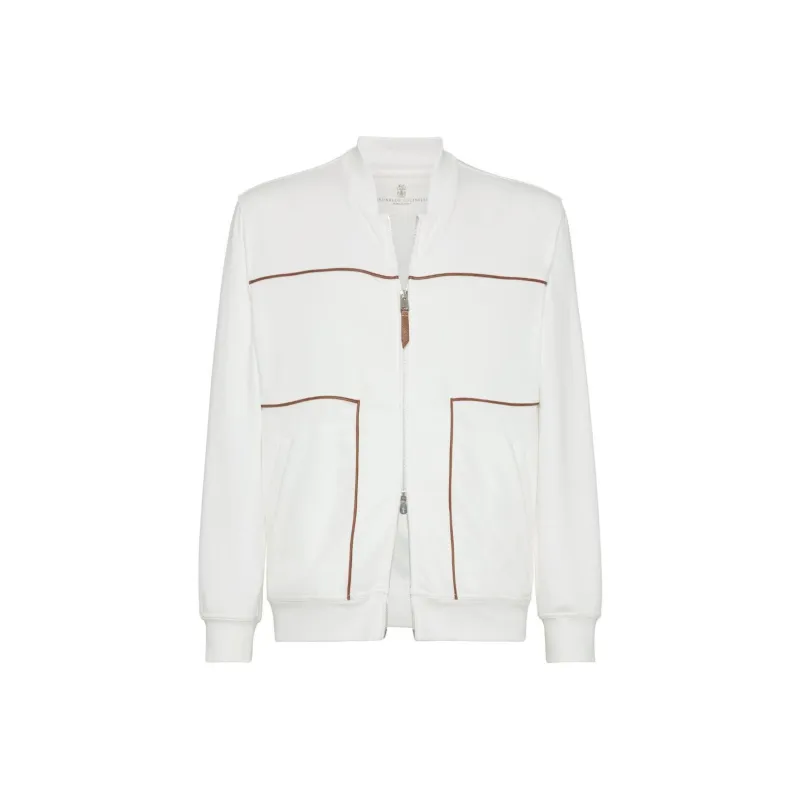 Brunello Cucinelli Long Sleeved Zipped Sweatshirt-0