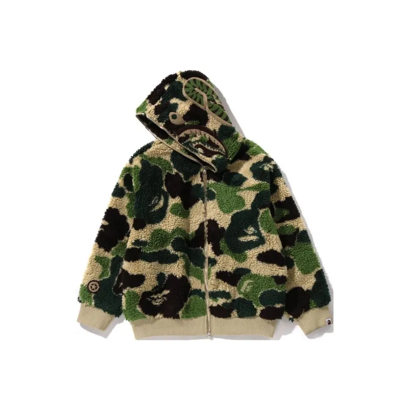 Bape Abc Camo Boa Shark Relaxed Fit Hoodie-3