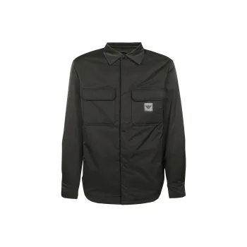EMPORIO ARMANI Logo patch Shirt jacket
