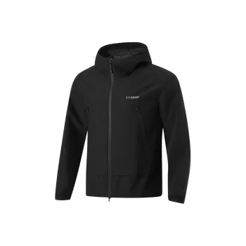 LiNing Ruffle Fitness Collection Jackets Coats Men's Black
