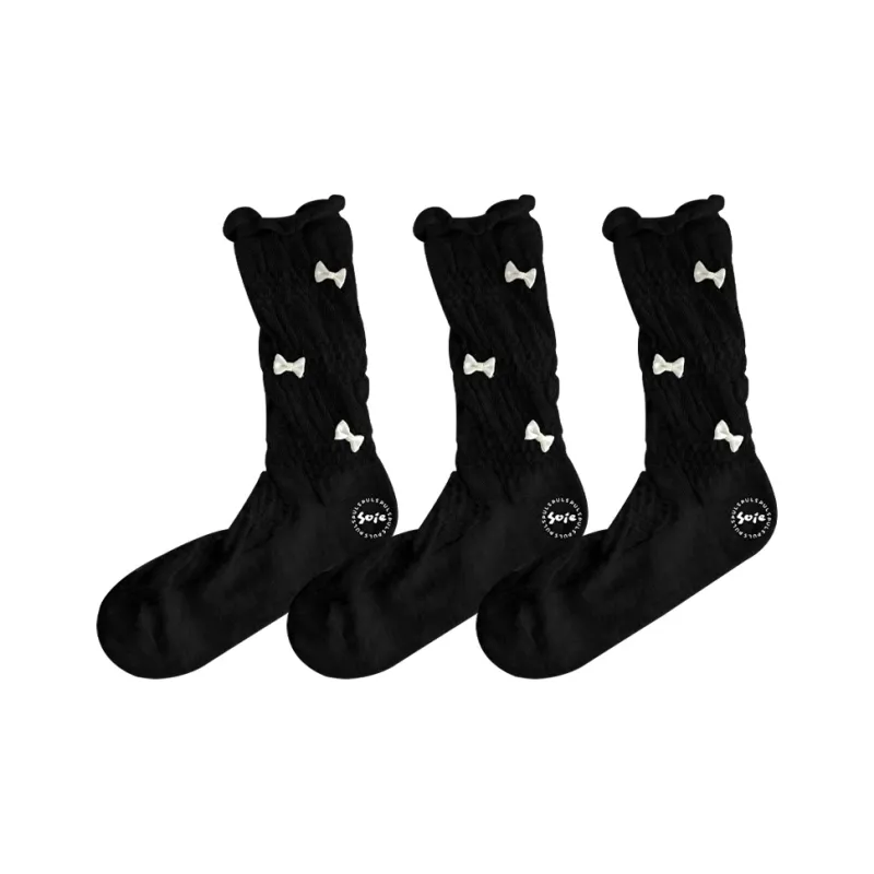 SOIE Mid Calf Socks Women's Combo Set-2