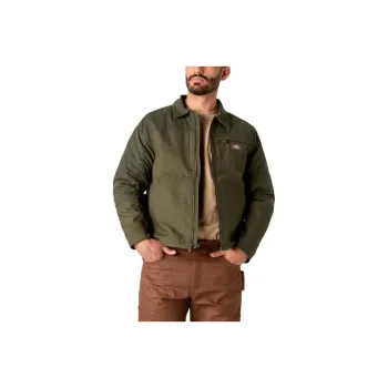 Dickies Waxed Canvas Service Jacket Jackets Coats Men's Green
