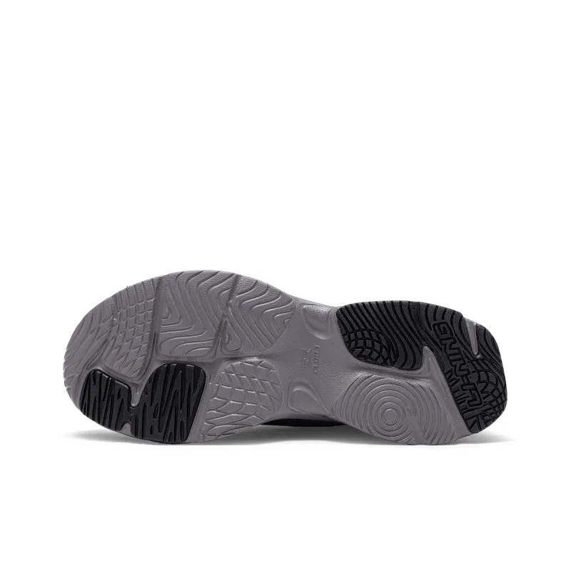 LiNing Pulse Abrasion Resistant Breathable Support Low Top Chunky Sneakers Men's Smoke Ink Gray-5