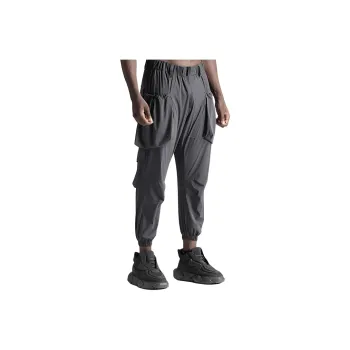 NORVINCY Western Outdoor Trendy Elastic Waistband Cargo Pants Unisex