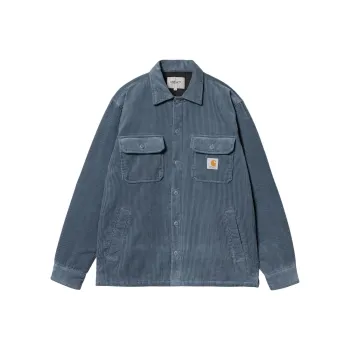 Carhartt WIP SS24 Whitsome Shirt Jac Jacket Unisex Gray Blue
