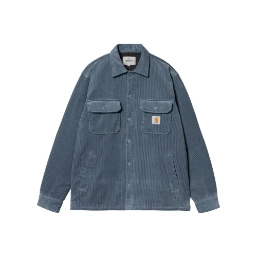 Desa WIP SS24 Whitsome Shirt Jac Jacket Unisex Gray Blue