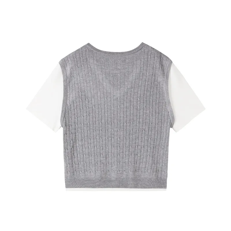XIANGYING Knitwear Women's Medium Gray-1