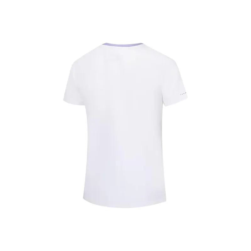 361° T Shirt Women's Raw White/Elegant Purple-1