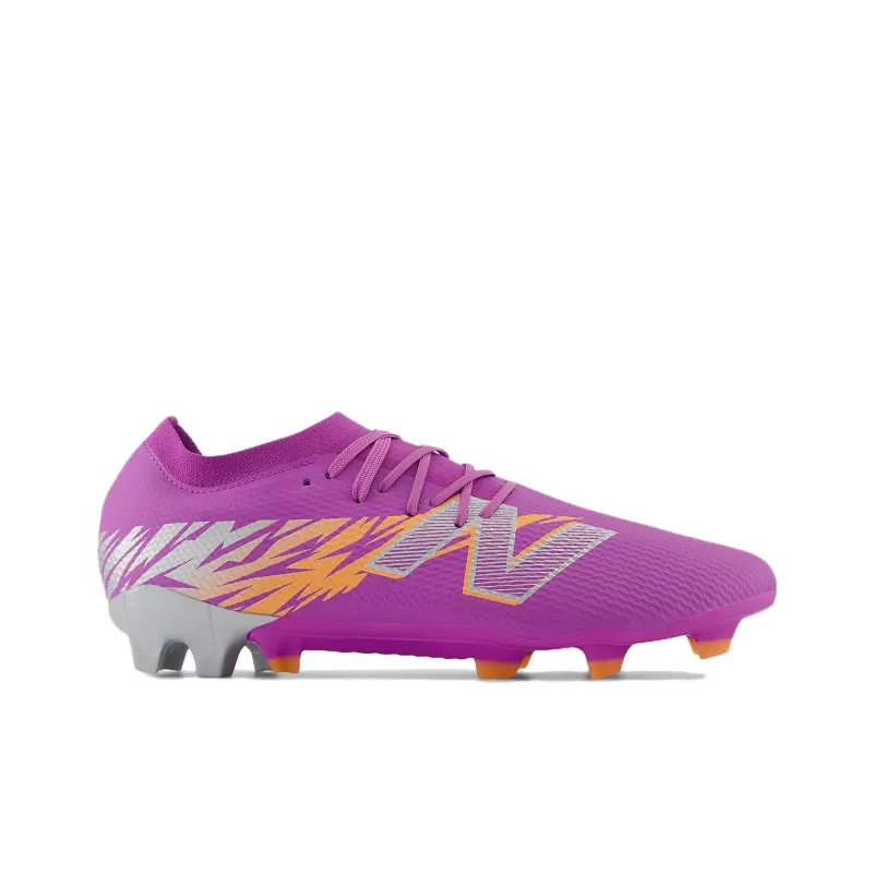 New Balance FURON TEAM V8 FG Firm Ground Anti Slip Wear Resistant Soccer Shoes Unisex Purple-1