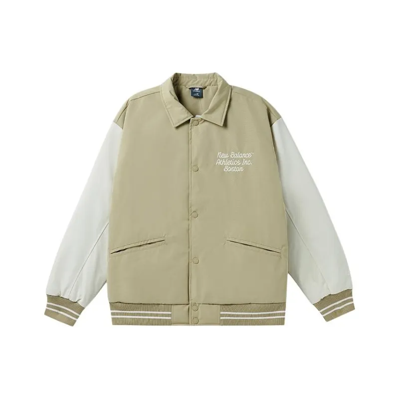 New Balance Baseball Jacket Men's Khaki-0