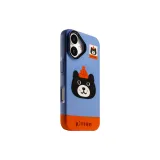 Film Ripple Magnetic Case Blue Base Red Hat Black Bear