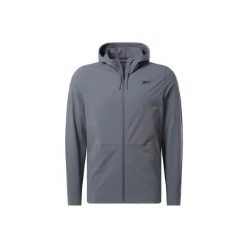 Reebok WOVEN FZ Jackets Coats Men's Gray