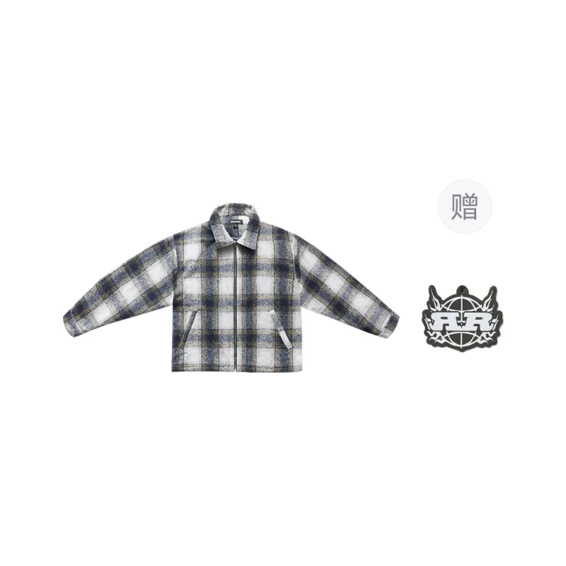 REMEDY Jackets Coats Unisex Blue Yellow Plaid-0