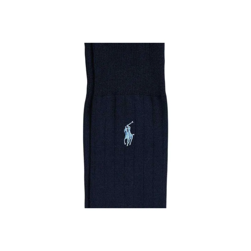 Polo Ralph Lauren SS25 Mid Calf Socks Men's 1 Pack Blue-2