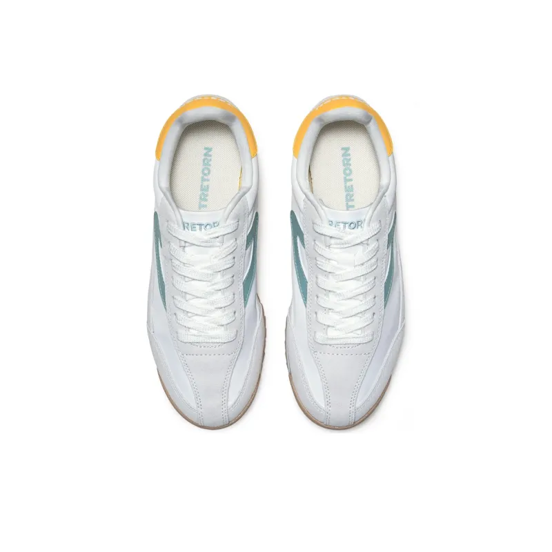 TRETORN Rawlins Breathable Low Top Casual Shoes Women's White/Green/Yellow-3