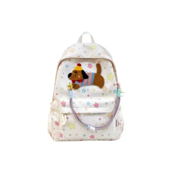 Alcohol Dragon Nylon Backpack Regular Women's Multicolor