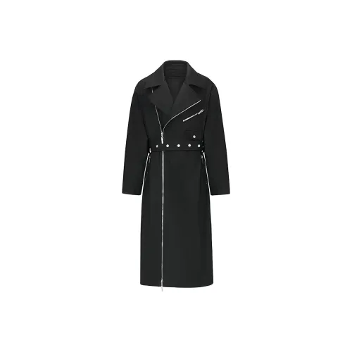 455EMBLE Coats Unisex Black