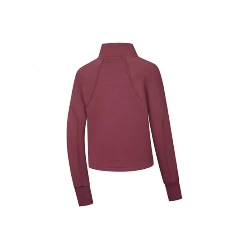 QIAODAN Sports Life Collection Sweatshirt Women's Dark Red-1