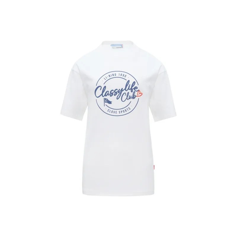 LI NING 1990 x CLOVE T Shirt Unisex Standard White-0