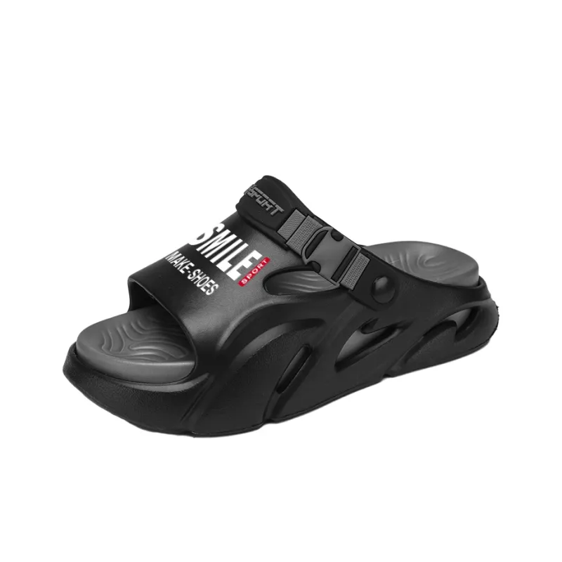 CAMOSI Beach Sandals Unisex Black Gray/White Black/Orange/Mint Green-1