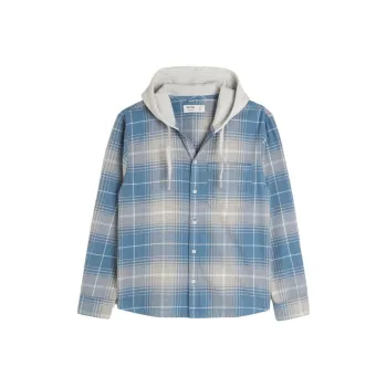 Hollister Jackets Coats Men's Blue Plaid