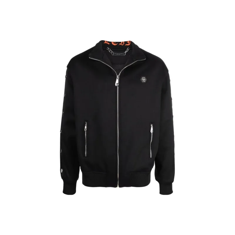 PHILIPP PLEIN Skull Strass Track Jacket-0