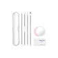Pimple Extractor 4 Pcs Set+Small Mirror (Pattern Random)+Alcohol Swabs