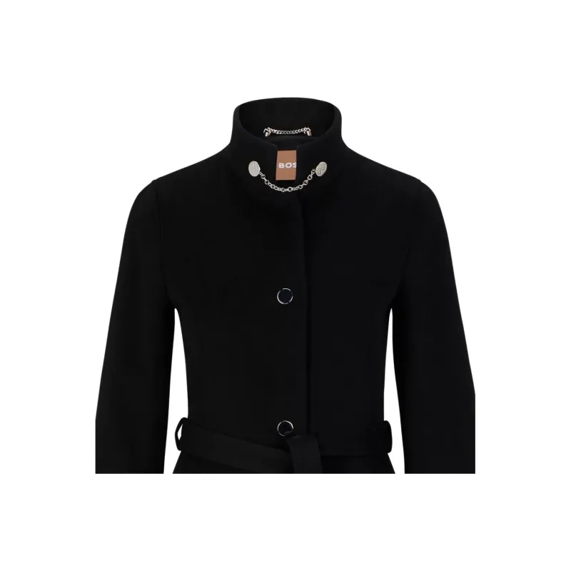 HUGO BOSS Coats Women's Black-4