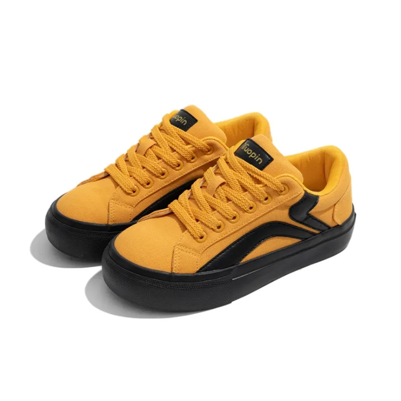 TUOPIN Pie Shoes Spring Summer Selected, Couple's Slip Resistant, Breathable, Lightweight Low Top Canvas Shoes Unisex-28