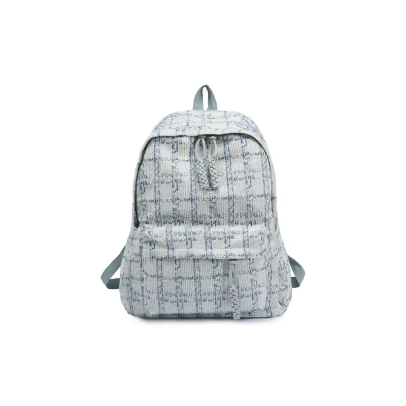 H YXIANG Corduroy Backpack Women's Multicolor-3