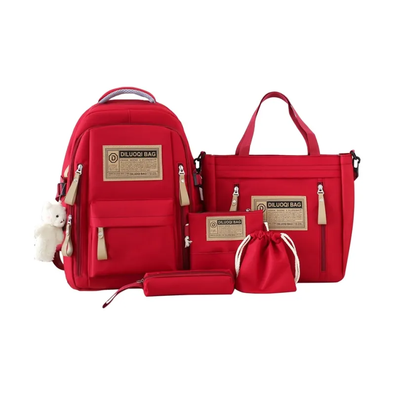 OUZIHUANG Canvas Combo Set Medium Size Women's Multicolor-8