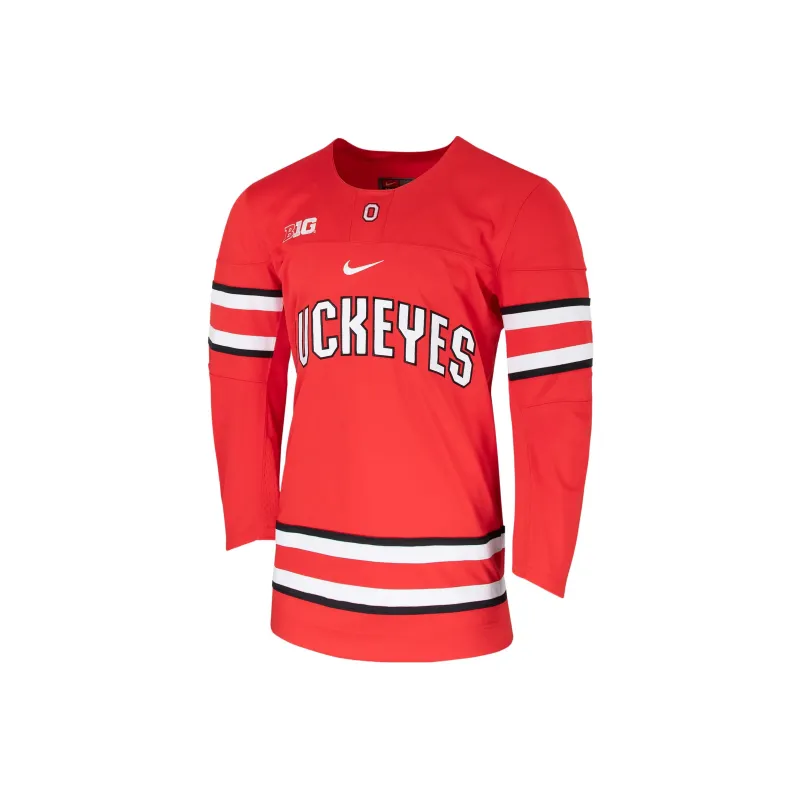 Nike Ohio State Men's Nike College Hockey Jersey-0