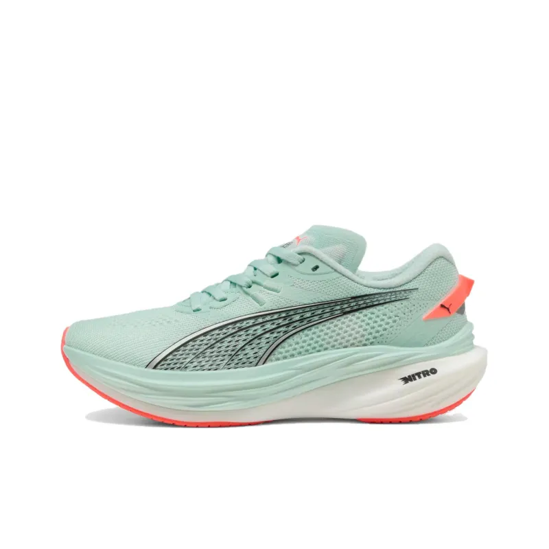 PUMA Deviate NITRO 3 Anti Slip Wear Resistant Low Top Casual Running Shoes Women's Blue-0