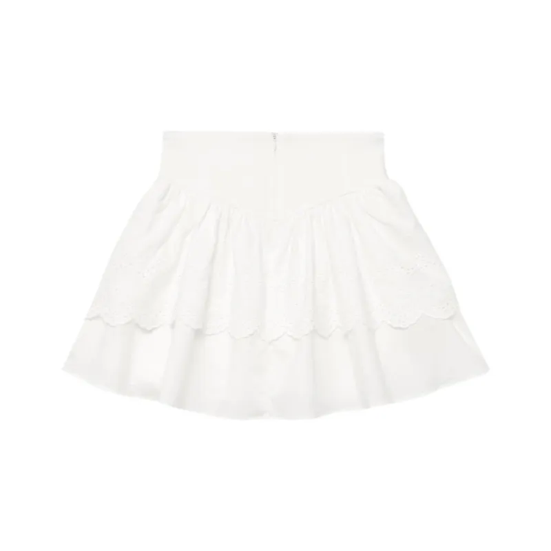 NOT YOUR ROSE Irene Skirt Casual Short Skirts Women's Ivory/Ivory-1