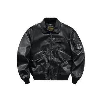 VIP Leather Jacket Unisex Black