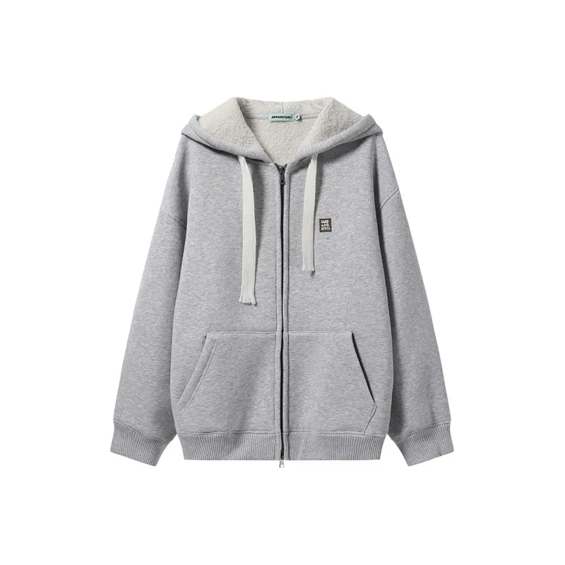 Apparition Velvet feel Coat Unisex Heather Gray-0