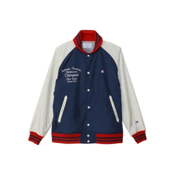 Champion SS24 Baseball Jacket Men's Marine Blue