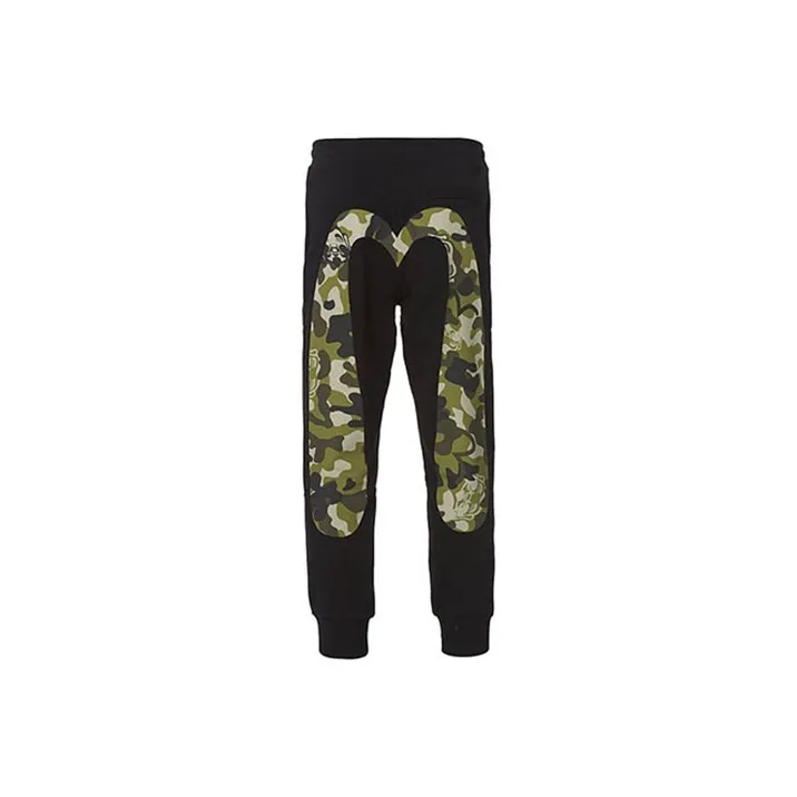 EVISU Straight Casual Pants Men's Black-0