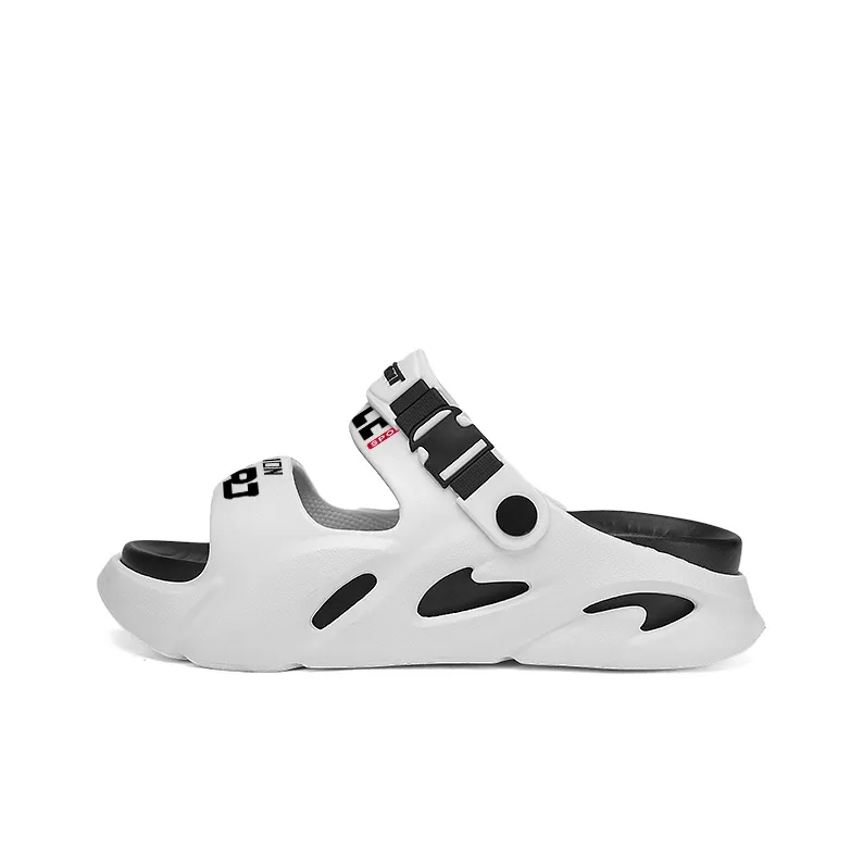 CAMOSI Beach Sandals Unisex Black Gray/White Black/Orange/Mint Green-2