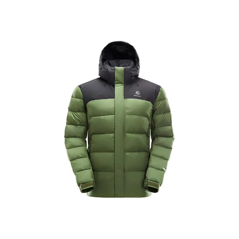 KAILAS Down Jackets Men Olive Green/Ink Black-0