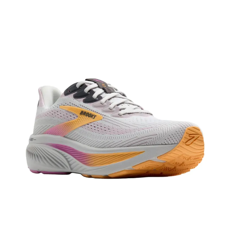 Brooks Anti Slip Wear Resistant Low Top Casual Running Shoes Women's Gray Pink-2
