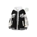 Black+Fleece-Lined Sweatshirt