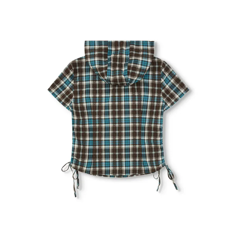RASS Shirt Women's Dark Blue Plaid-1