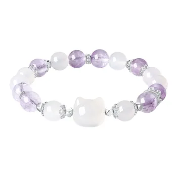 CHOW TAI SENG Campus Love Series Chalcedony Bracelets Unisex