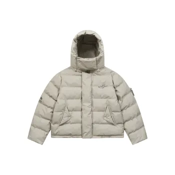 HARSH AND CRUEL Puffer Jacket Unisex Gray