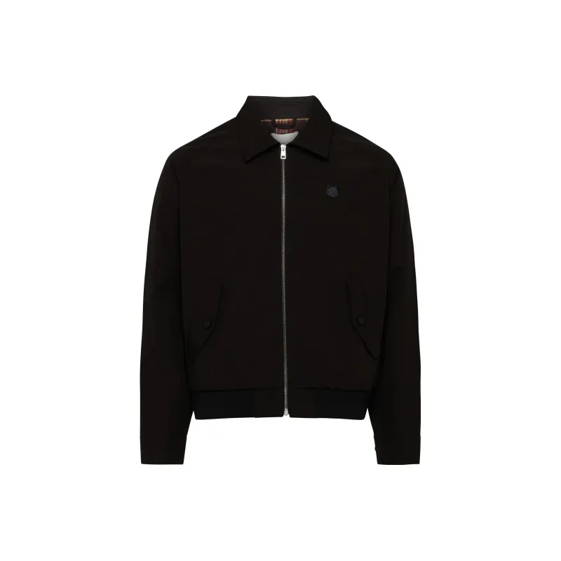Maison Kitsune Technical Cotton Gabardine W Harrington Jacket-0