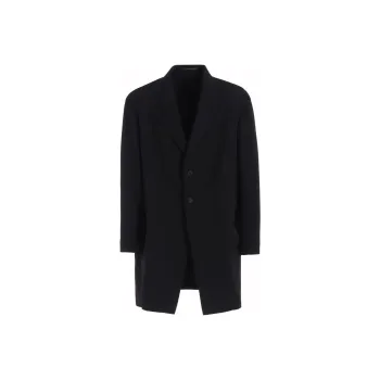 Yohji Yamamoto Army Gabardine Pleated Blazer