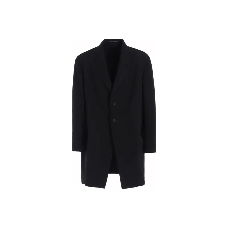 Yohji Yamamoto Army Gabardine Pleated Blazer-0